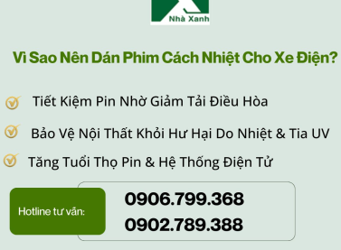 Vì Sao Nên Dán Phim Cách Nhiệt Cho Xe Điện? 3 Lý Do Ít Người Biết