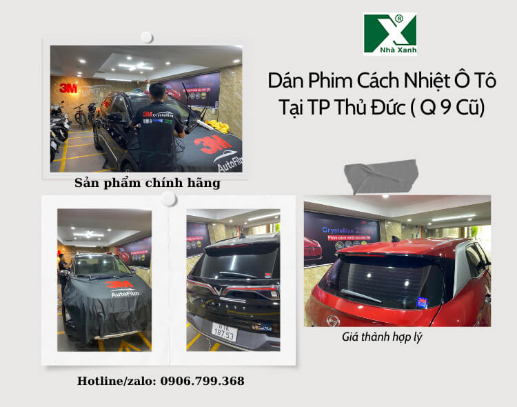 Dán phim cách nhiệt ô tô 3M thành phố Thủ Đức