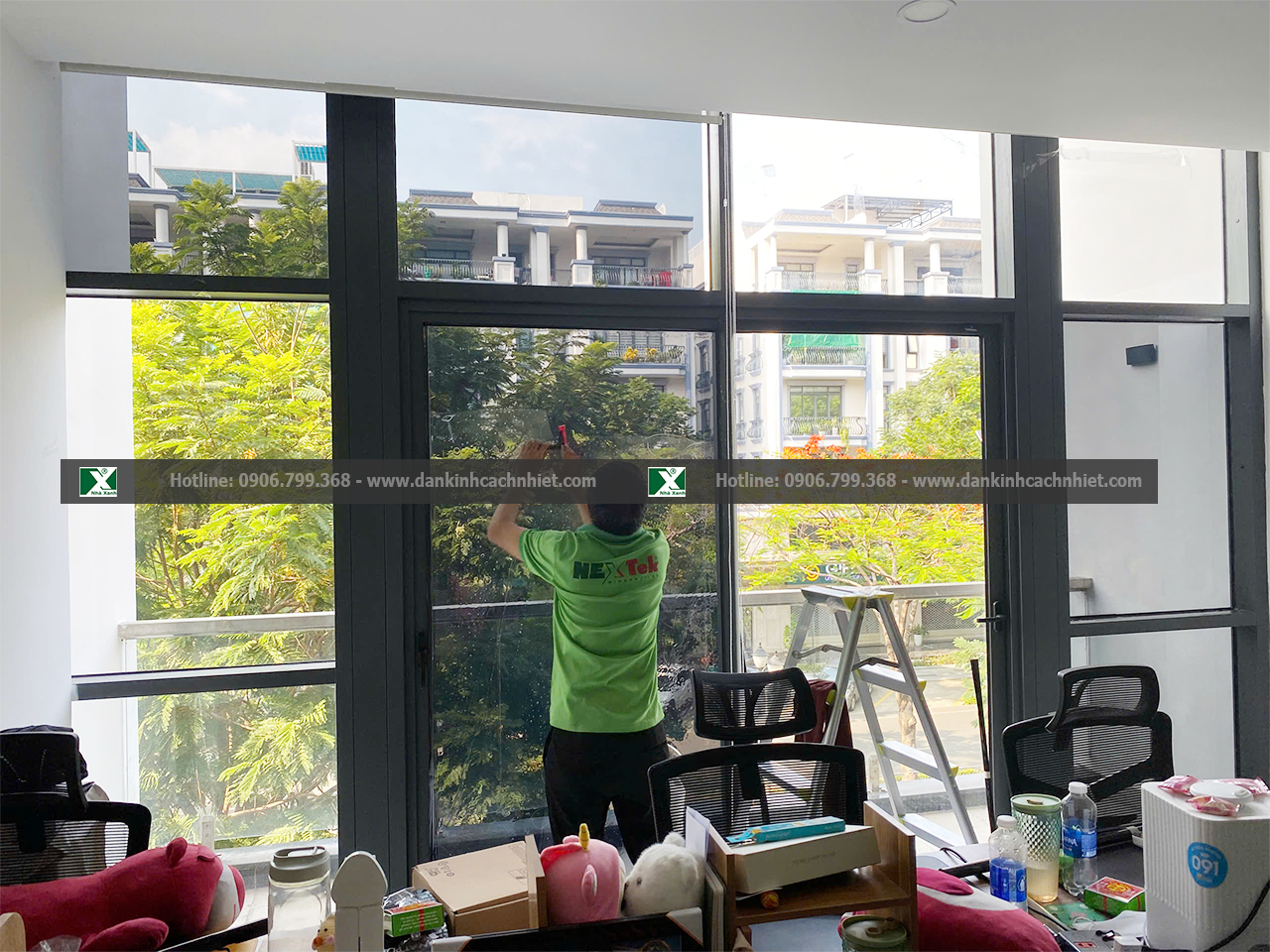 Dán phim cách nhiệt chống nóng cho nhà kính tại Nha Trang