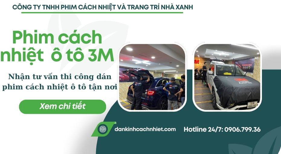 film cách nhiệt 3m xe Vinfast